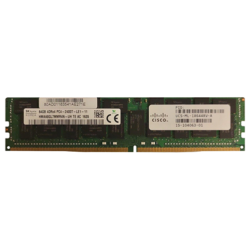 Buy Cisco UCS-ML-1X644RV-A | 64GB DDR4-2400MHz PC4-19200 ECC Registered LRDIMM CL17 4Rx4 1.2V 288-Pin Memory Module Refurbished - $760.76 Cisco UCS-ML-1X644RV-A | 64GB DDR4-2400MHz PC4-19200 ECC Registered LRDIMM CL17 4Rx4 1.2V 288-Pin Memory Module Refurbished - Cisco Systems Inc. refurbished available on Gotodirect