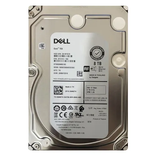 Dell 0M40TH | 8TB 7200RPM SAS 12Gb/s Hot-Pluggable (512e) 3.5-Inch Hard Drive for PowerEdge Server & PowerVault Storage Array Refurbished - Dell refurbished available on Gotodirect