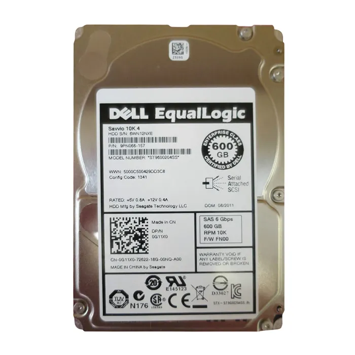 Dell G11X0 | 600GB 10000RPM SAS 6Gb/s Hot-Pluggable 2.5-Inch Hard Drive for EqualLogic Storage Array Refurbished - Dell refurbished available on Gotodirect