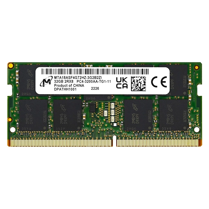 Micron MTA18ASF4G72HZ-3G2B2ZI | 32GB DDR4-3200MHz PC4-25600 ECC Unbuffered SODIMM CL22 2Rx8 1.2V 260-Pin Memory Module Refurbished -  refurbished available on Gotodirect