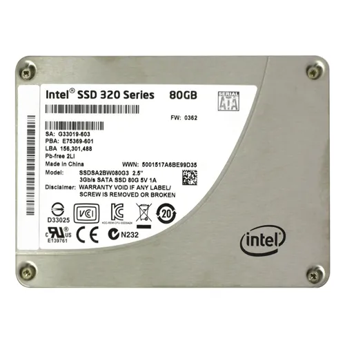 Intel SSDSA2BW080G3 | 320 80GB Multi-Level Cell SATA 3Gb/s 2.5-Inch Solid State Drive Refurbished - Intel refurbished available on Gotodirect