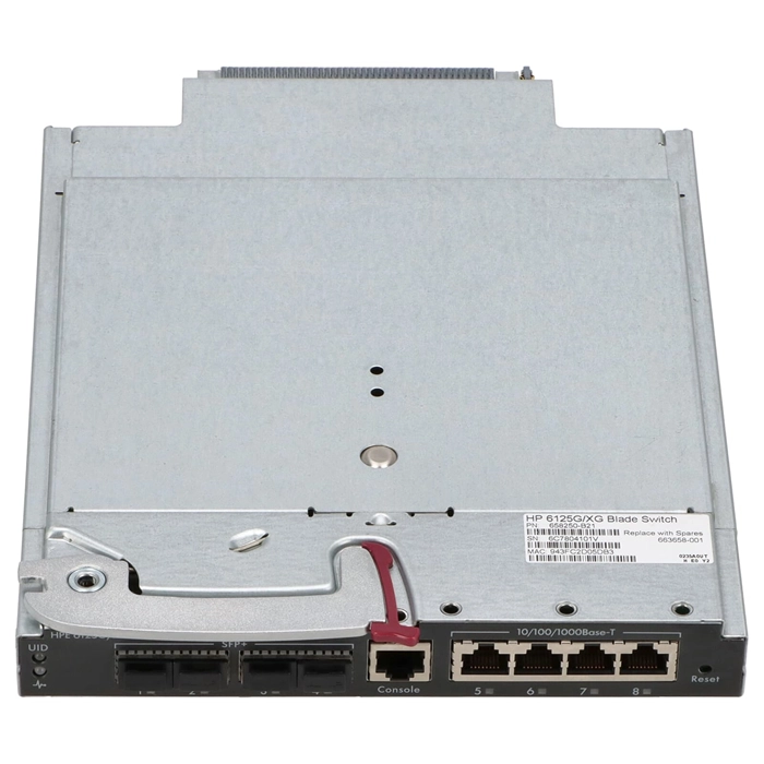 HP 6125G/XG | 8-Port 4 x 10/100/1000 + 4 x Gigabit SFP / 10 Gigabit SFP+ Ethernet Blade Switch Refurbished - Hewlett-Packard (ou HP en abrégé) refurbished available on Gotodirect