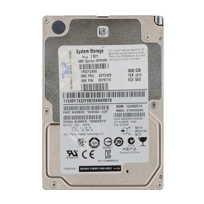 IBM 00Y2428 | 300GB 15000RPM SAS 6Gb/s 2.5-Inch Hard Drive for V3700 Refurbished -  refurbished available on Gotodirect