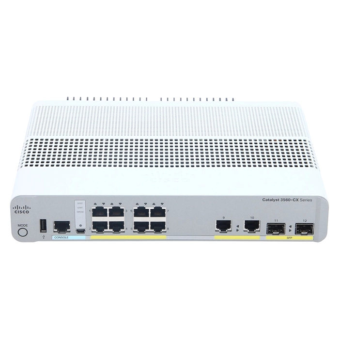 Cisco WS-C3560CX-8TC-S= | Catalyst 3560-cx 8-Ports 10/100/1000 Managed Rack Mountable Network Switch with 2x Combo Gigabit SFP Refurbished - Cisco Systems Inc. refurbished available on Gotodirect