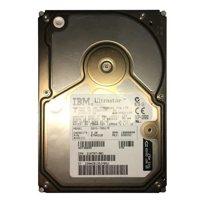 IBM 07N4220 | Ultrastar 36LZX 9.1GB 10000RPM Ultra160 SCSI 68-Pin 4MB Cache 3.5-Inch Hard Drive Refurbished -  refurbished available on Gotodirect