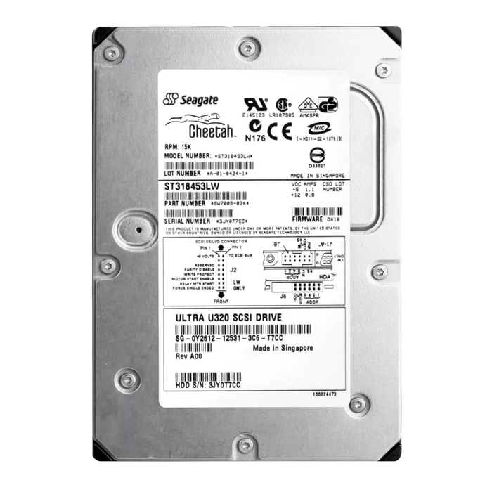 Dell 0Y2612 | 18GB 15000RPM Ultra320 SCSI 8MB Cache 68-Pin 3.5-Inch Hard Drive Refurbished - Dell refurbished available on Gotodirect