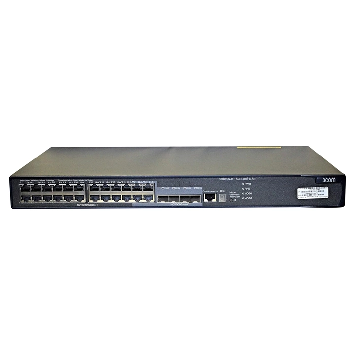 3Com 3CRS48G-24-91-ME | 4800G 24-Port 4 x SFP Shared 2 x X2 24 x 10/100/1000Base-T LAN Ethernet Switch Refurbished -  refurbished available on Gotodirect