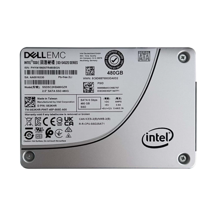 Intel SSDSC2KB480GZR | 480GB SATA 6Gb/s Hot Swappable Read Intensive 2.5-Inch Solid State Drive Refurbished - Intel refurbished available on Gotodirect