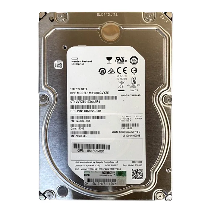 HP 861695-001 | 1TB 7200RPM SATA 6Gb/s 3.5-Inch Internal Hard Drive Refurbished - Hewlett-Packard (ou HP en abrégé) refurbished available on Gotodirect