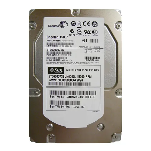 Buy Sun 390-0463 | 600GB 15000RPM SAS 6Gb/s Hot-Pluggable 16MB Cache 3.5-Inch Hard Drive Refurbished - $239.17 Sun 390-0463 | 600GB 15000RPM SAS 6Gb/s Hot-Pluggable 16MB Cache 3.5-Inch Hard Drive Refurbished - refurbished available on Gotodirect
