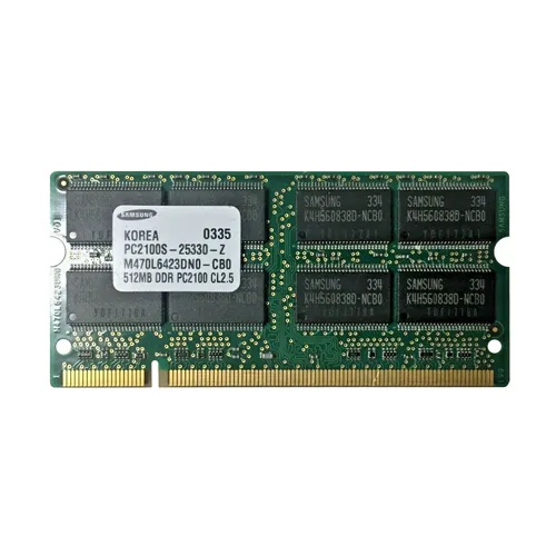 Samsung M470L6423DNO-CBO | 512MB DDR-266MHz PC-2100 Non-ECC Unbuffered SODIMM CL2.5 2Rx8 2.5V 200-Pin Memory Module Refurbished - Samsung refurbished available on Gotodirect