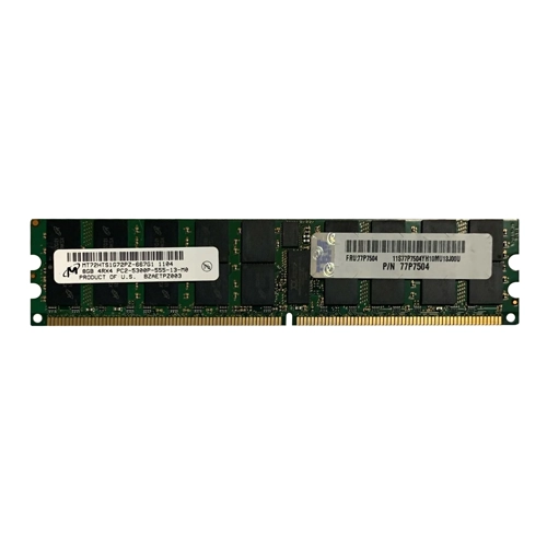 Buy Micron MT72HTS1G72PZ-667 | 8GB DDR2-667MHz PC2-5300 ECC Registered RDIMM CL5 4Rx4 1.8V 240-Pin Memory Module Refurbished - $168.82 Micron MT72HTS1G72PZ-667 | 8GB DDR2-667MHz PC2-5300 ECC Registered RDIMM CL5 4Rx4 1.8V 240-Pin Memory Module Refurbished - refurbished available on Gotodirect