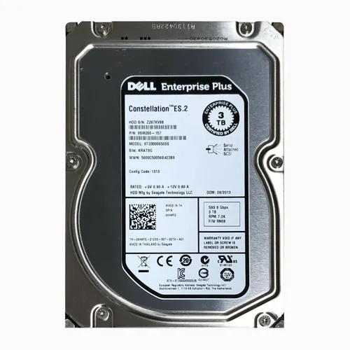 Dell 6H6FG | 3TB 7200RPM SAS 6Gb/s 64MB Cache 3.5-Inch Hard Drive for EqualLogic Storage Array Refurbished - Dell refurbished available on Gotodirect