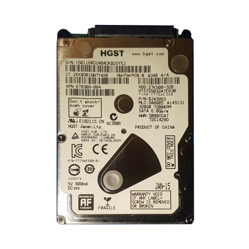 Buy HP 678308-004 | 320GB 7200RPM SATA 6Gb/s 32MB Cache (512e) 2.5-inch Hard Drive Refurbished - $110.00 HP 678308-004 | 320GB 7200RPM SATA 6Gb/s 32MB Cache (512e) 2.5-inch Hard Drive Refurbished - Hewlett-Packard (ou HP en abrégé) refurbished available on Gotodirect