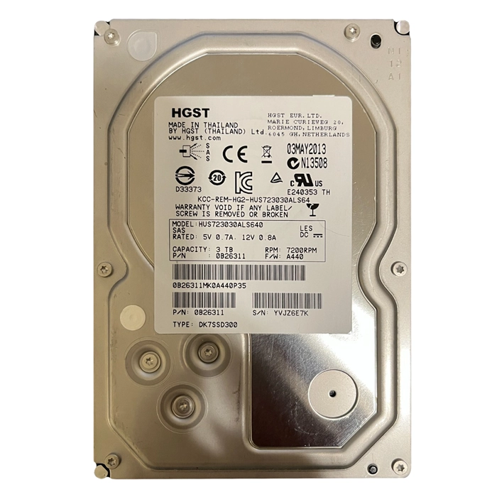 HGST 0B26311 | Ultrastar 7K3000 Series 3TB 7200RPM SAS 6Gb/s 64MB Cache 512e 3.5-inch Enterprise Hard Drive Refurbished - HGST (a subsidiary of Western Digital) refurbished available on Gotodirect