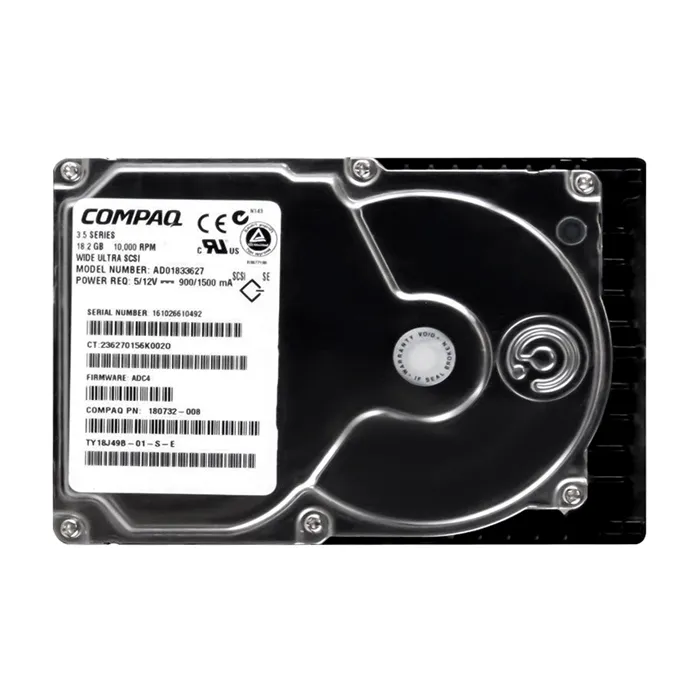 HP AD01833627 | 18.2GB 10000RPM Ultra Wide SCSI Hot Swappable LVD 80-Pin 3.5-Inch Hard Drive Refurbished - Hewlett-Packard (ou HP en abrégé) refurbished available on Gotodirect