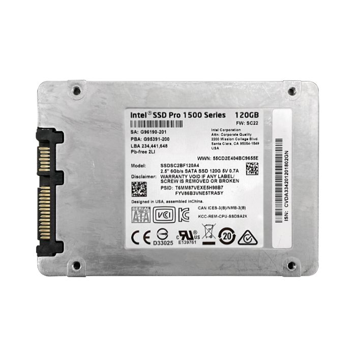 Buy Intel SSDSC2BF120A4 | Pro 1500 Series 120GB MLC SATA 6GB/s AES-256 2.5-Inch Internal Solid State Drive Refurbished - $171.76 Intel SSDSC2BF120A4 | Pro 1500 Series 120GB MLC SATA 6GB/s AES-256 2.5-Inch Internal Solid State Drive Refurbished - Intel refurbished available on Gotodirect