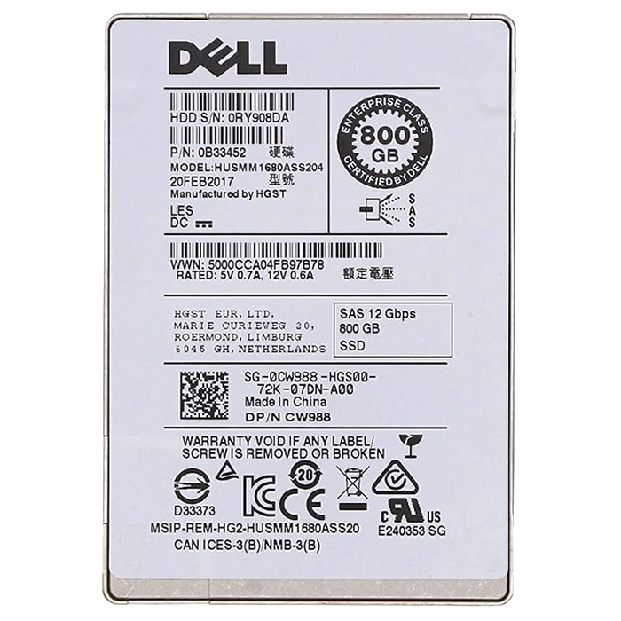 HGST HUSMM1680ASS204 | Ultrastar SSD1600MM Series 800GB Multi-Level Cell SAS 12Gb/s 512e Mainstream Endurance 2.5-inch Solid State Drive Refurbished - HGST (a subsidiary of Western Digital) refurbished available on Gotodirect