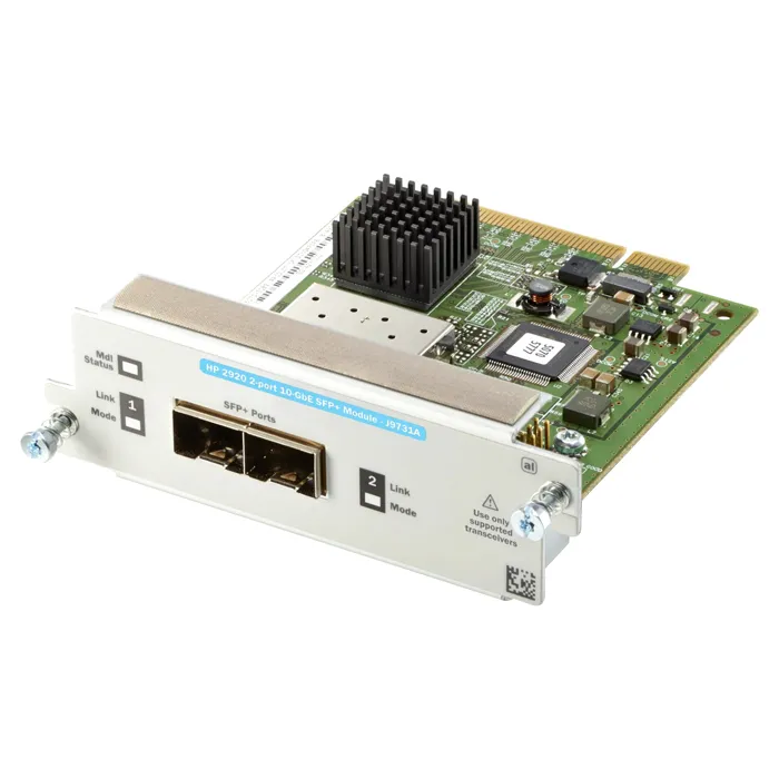 HP J9731A | 2 x Ports 10GBase-X SFP+ Module for 2920 Switch Refurbished - Hewlett-Packard (ou HP en abrégé) refurbished available on Gotodirect