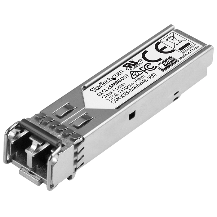 StarTech GLCLXSMRGDST | 1.25Gb/s 1000Base-LX Single-Mode Fibre 1310nm 10km Duplex LC Connector SFP Transceiver Module Refurbished - StarTech.com (standardized as per the brand's official website refurbished available on Gotodirect