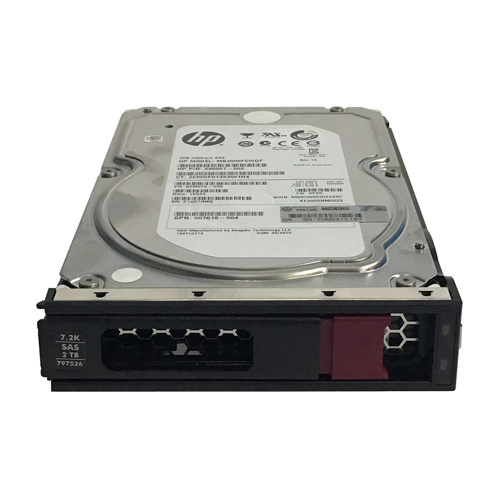 HP 797526-001 | 2TB 7200RPM SAS 6Gb/s Hot Swappable 3.5-Inch Midline Hard Drive Refurbished - Hewlett-Packard (ou HP en abrégé) refurbished available on Gotodirect