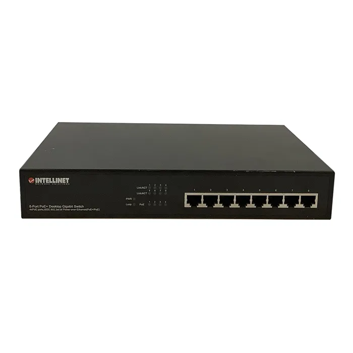 Buy Intellinet 560856 | 8-Ports Gigabit Ethernet PoE+ Network Switch Refurbished - $258.65 Intellinet 560856 | 8-Ports Gigabit Ethernet PoE+ Network Switch Refurbished - refurbished available on Gotodirect