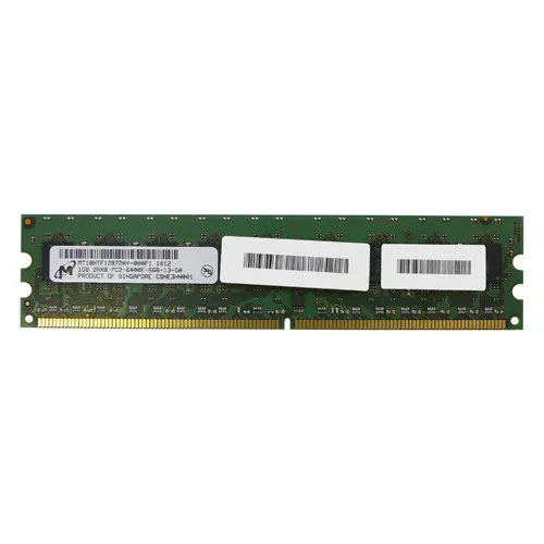 Micron MT18HTF12872AY-800F1 | 1GB DDR2-800MHz PC2-6400 ECC Unbuffered UDIMM CL6 2Rx8 1.8V 240-Pin Memory Module Refurbished -  refurbished available on Gotodirect