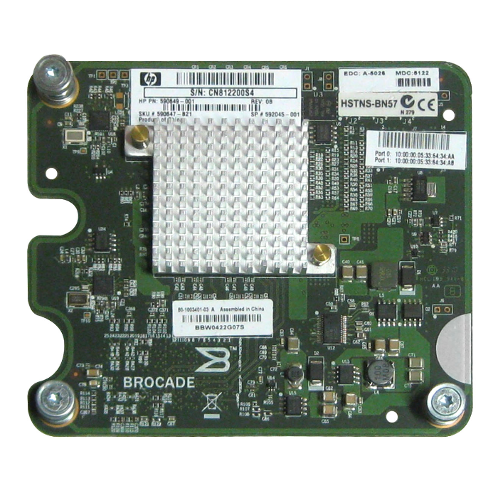 HP 590647-B21 | Brocade 804 Fibre Channel 8Gb/s Host Bus Adapter for c-Class BladeSystem Refurbished - Hewlett-Packard (ou HP en abrégé) refurbished available on Gotodirect