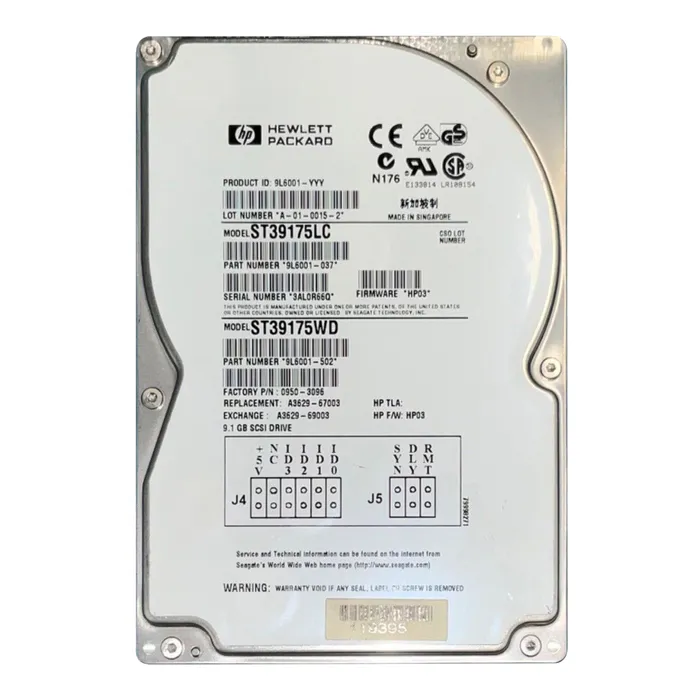 HP A3629-67003 | 9.1GB 7200RPM Ultra Wide SCSI Hot-Pluggable 80-Pin 3.5-Inch Hard Drive Refurbished - Hewlett-Packard (ou HP en abrégé) refurbished available on Gotodirect