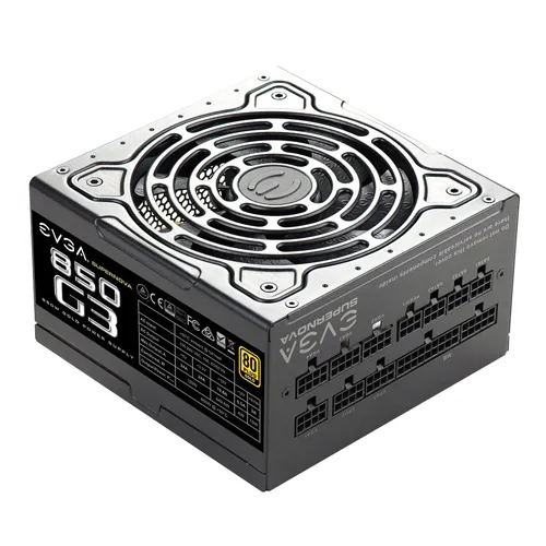 EVGA 220-G3-0850-X1 | SuperNOVA 850-Watts 80-Plus Gold 24-Pin ATX Fully Modular Power Supply Refurbished - EVGA refurbished available on Gotodirect