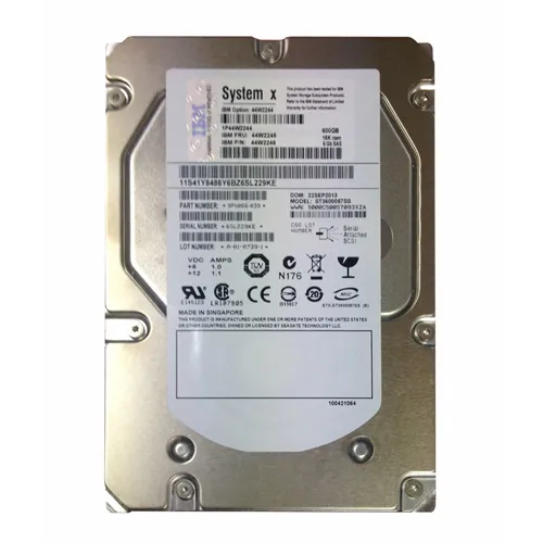 IBM 44W2246 | 600GB 15000RPM SAS 6Gb/s Hot Swappable 3.5-Inch Hard Drive Refurbished -  refurbished available on Gotodirect