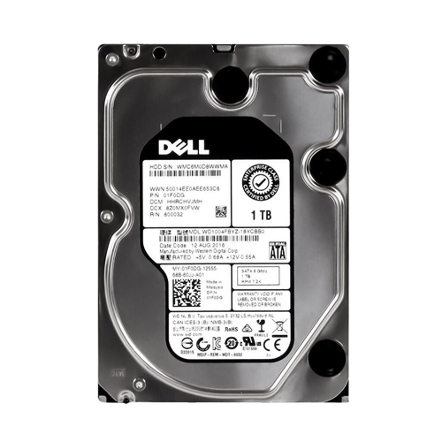 Dell 01F0DG | 1TB 7200RPM SATA 6Gb/s Hot-Pluggable 3.5-Inch Hard Drive for PowerEdge Server & PowerVault Storage Array Refurbished - Dell refurbished available on Gotodirect