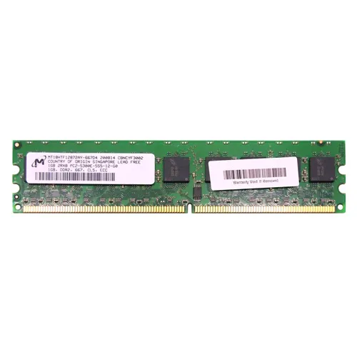 Micron MT18HTF12872AY-667D4 | 1GB DDR2-667MHz PC2-5300 ECC Unbuffered UDIMM CL5 2Rx8 1.8V 240-Pin Memory Module Refurbished -  refurbished available on Gotodirect
