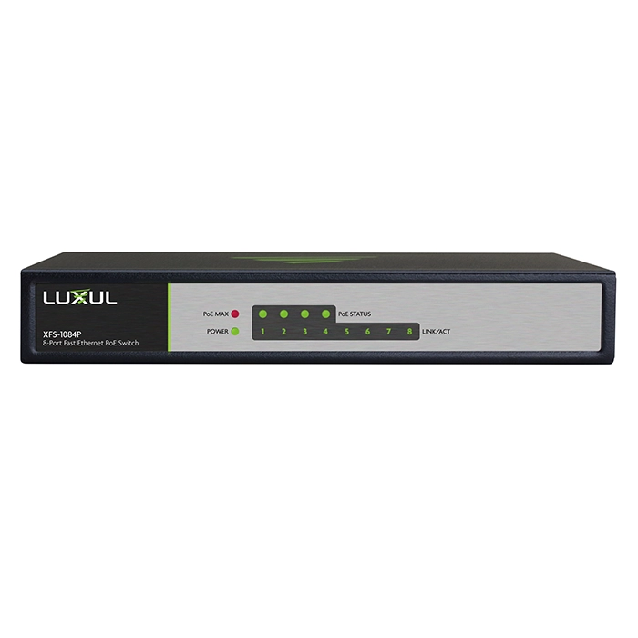 Buy Luxul XFS-1084P | 8-Port Fast Ethernet PoE Switch Refurbished - $235.19 Luxul XFS-1084P | 8-Port Fast Ethernet PoE Switch Refurbished - refurbished available on Gotodirect