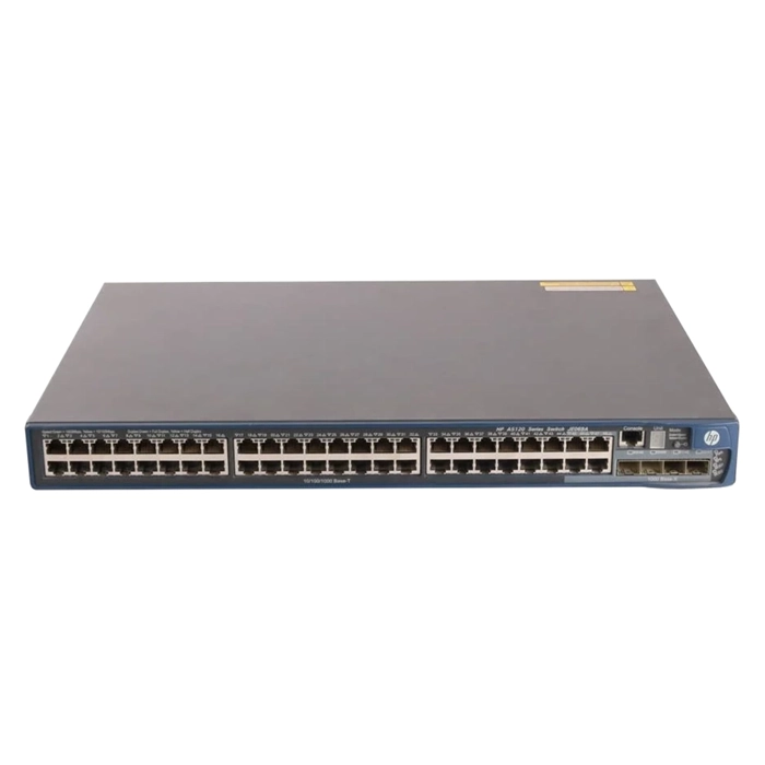 HP JE071A | A5120-48G-PoE 48 x RJ-45 Ports PoE 10/100/1000Base-T + 4 x SFP (mini-GBIC) Ports Layer 4 Managed Rack-mountable Gigabit Ethernet Network EI Switch Refurbished - Hewlett-Packard (ou HP en abrégé) refurbished available on Gotodirect
