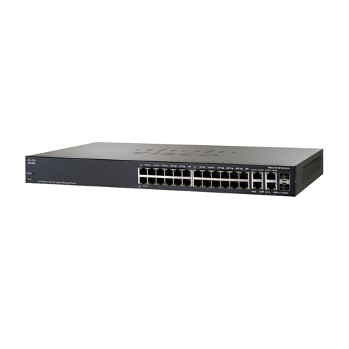 Cisco SRW2024-K9-NA-RF | Small Business 300 Series SG300-28 26 x Ports 10/100/1000Base-T + 2 x Combo SFP mini-GBIC Ports Layer 3 Managed 1U Rack-Mountable Gigabit Ethernet Network Switch Refurbished - Cisco Systems Inc. refurbished available on Gotodirect