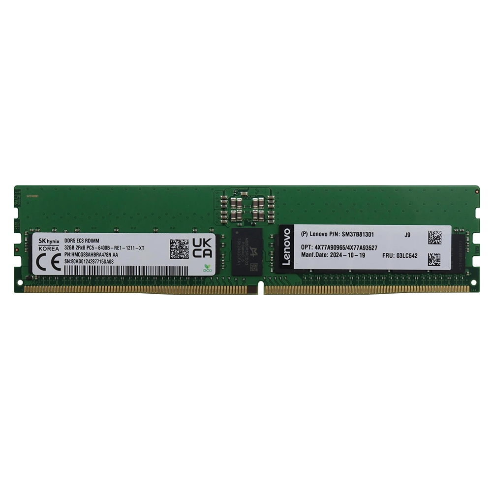 Hynix HMCG88AHBRA478NAA | 32GB DDR5-6400MHz ECC Registered CL52 288-Pin RDIMM 1.1V 2Rx8 Memory Module Refurbished -  refurbished available on Gotodirect