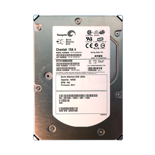 Dell 0DY635 | 146GB 15000RPM SAS 3Gb/s Hot-Pluggable Single Port 3.5-Inch Hard Drive for PowerEdge Server & PowerVault Storage Array Refurbished - Dell refurbished available on Gotodirect