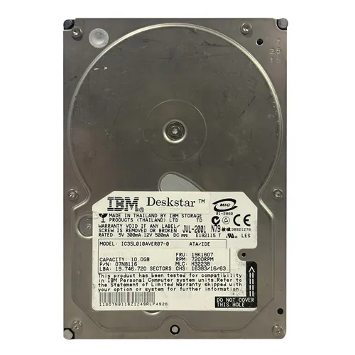 Buy IBM IC35L010AVER07-0 | Deskstar 10GB 7200RPM IDE/ATA 3.5-Inch Hard Drive Refurbished - $126.67 IBM IC35L010AVER07-0 | Deskstar 10GB 7200RPM IDE/ATA 3.5-Inch Hard Drive Refurbished - refurbished available on Gotodirect