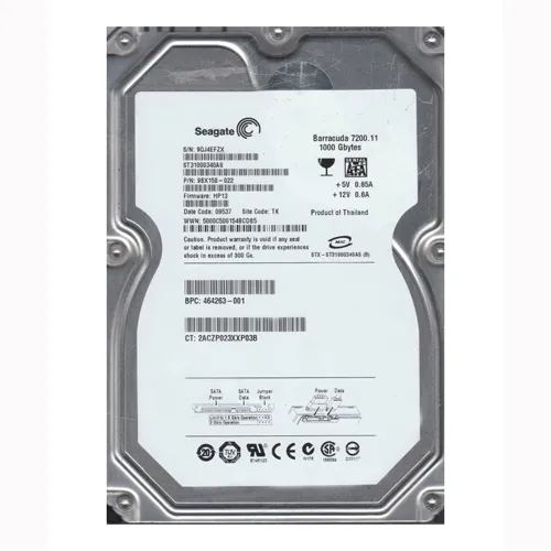 Buy HP 464263-001 | 1TB 7200RPM SATA 3Gb/s 3.5-Inch Hard Drive Refurbished - $300.00 HP 464263-001 | 1TB 7200RPM SATA 3Gb/s 3.5-Inch Hard Drive Refurbished - Hewlett-Packard (ou HP en abrégé) refurbished available on Gotodirect