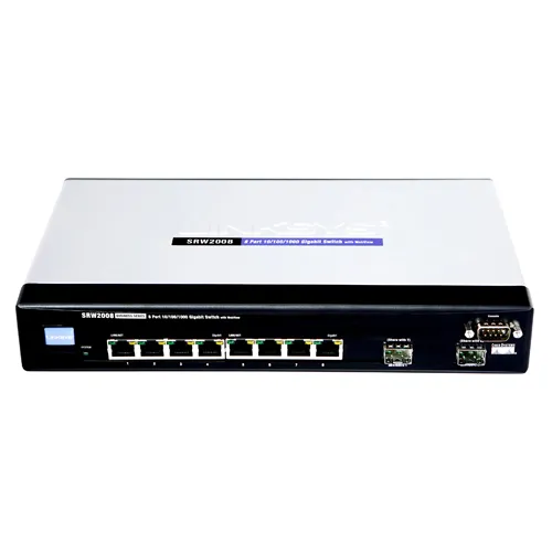 Cisco SRW2008-K9 | 8-Ports 10/1000Mbps 2 x Combo mini-GBIC Port Gigabit Managed Switch Refurbished - Cisco Systems Inc. refurbished available on Gotodirect