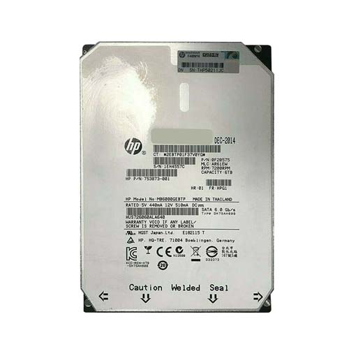 HP MB6000GEBTP | 6TB 7200RPM SATA 6GB/s Hot-Pluggable 3.5-Inch LPc Hard Drive for ProLiant Gen8/Gen9/Gen10/Gen10+/Gen11 Servers Refurbished - Hewlett-Packard (ou HP en abrégé) refurbished available on Gotodirect