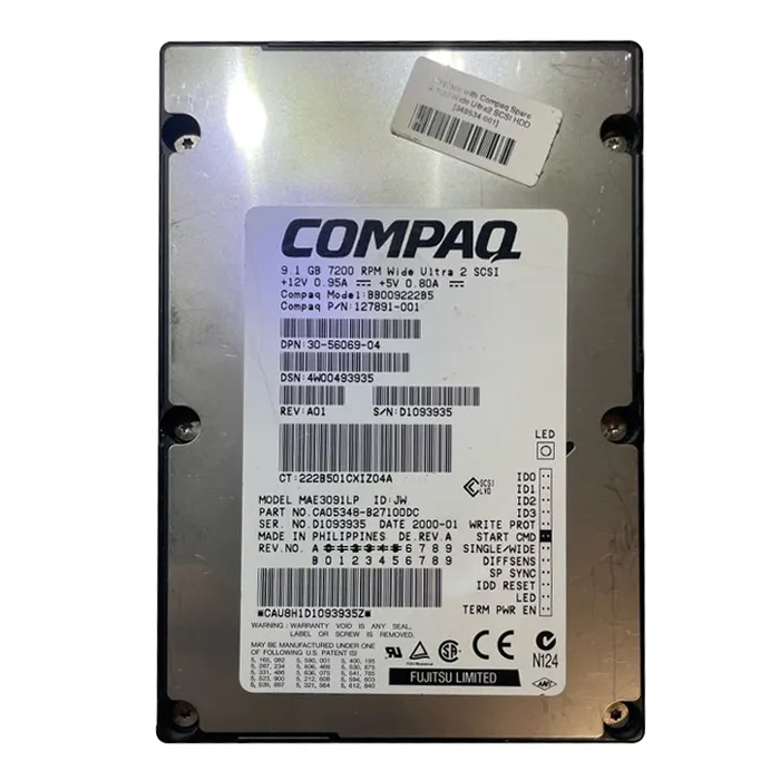 HP BB009222B5 | 9.1GB 7200RPM Ultra2 SCSI Hot Swappable 68-Pin 4MB Cache 3.5-Inch Hard Drive Refurbished - Hewlett-Packard (ou HP en abrégé) refurbished available on Gotodirect