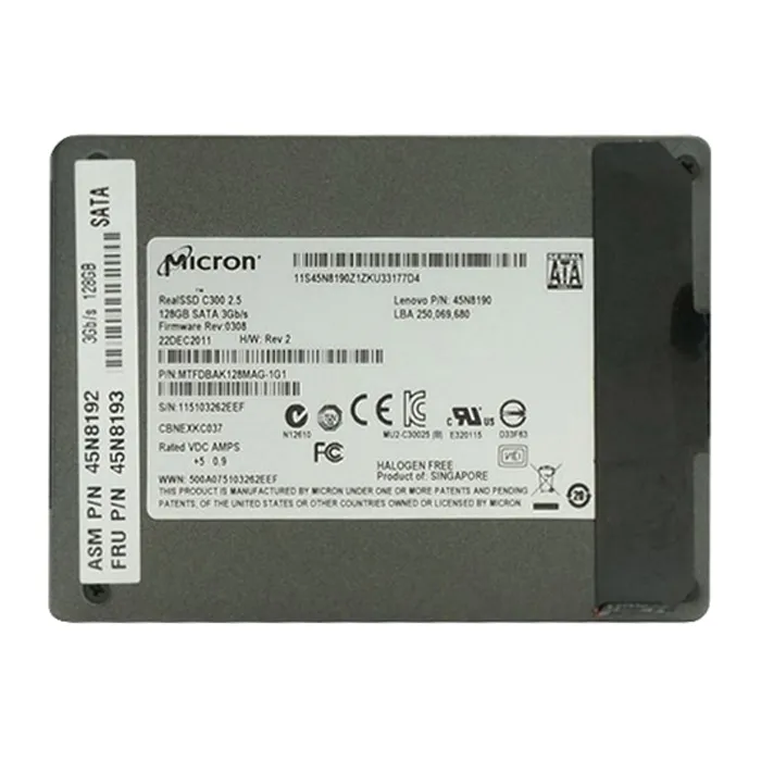 Lenovo 45N8193 | 128GB Multi-Level Cell SATA 3Gb/s 2.5-Inch Solid State Drive for ThinkPad T530 Refurbished - Lenovo refurbished available on Gotodirect