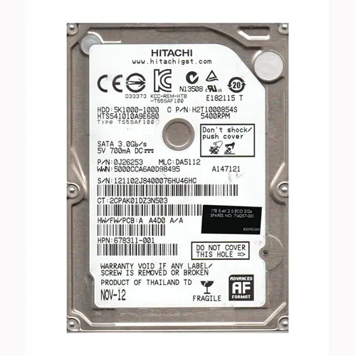 HP 714257-001 | 1TB 5400RPM SATA 6Gb/s 2.5-Inch Hard Drive Refurbished - Hewlett-Packard (ou HP en abrégé) refurbished available on Gotodirect