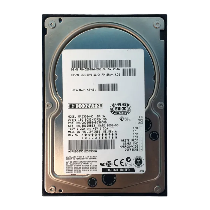 Dell 297HW | 36GB 10000RPM Ultra160 SCSI Hot-Pluggable 3.5-Inch Hard Drive for PowerEdge Server & PowerVault Storage Array Refurbished - Dell refurbished available on Gotodirect