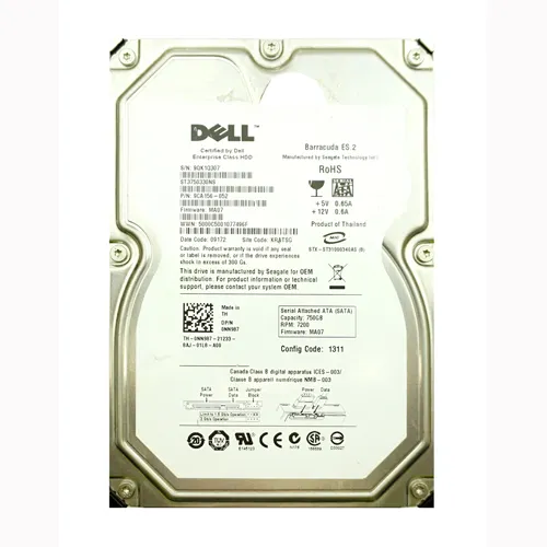 Dell 0NN987 | 750GB 7200RPM SATA 3Gb/s 16MB Cache 3.5-Inch Hard Drive Refurbished - Dell refurbished available on Gotodirect
