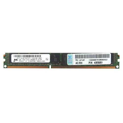 IBM 44T1497 | 2GB DDR3-1333MHz PC3-10600 ECC Registered VLP RDIMM CL9 1Rx8 1.35V 240-Pin Memory Module Refurbished -  refurbished available on Gotodirect