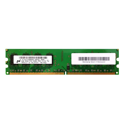Micron MT16HTF25664AY-667G2 | 2GB DDR2-667MHz PC2-5300 Non-ECC Unbuffered UDIMM CL5 2Rx8 1.8V 240-Pin Memory Module Refurbished -  refurbished available on Gotodirect