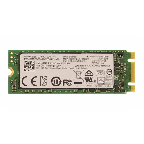 Dell 5MFP0 | 128GB Multi-Level Cell SATA 6Gb/s M.2 2280 Solid State Drive Refurbished - Dell refurbished available on Gotodirect